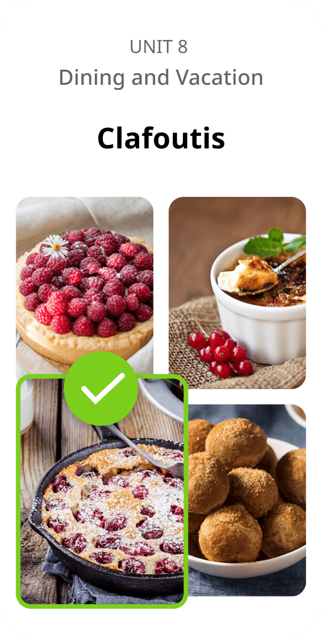 Unidade de aprendizado de idiomas da Rosetta Stone exibida na tela.