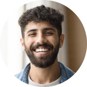 Foto do cliente para avaliação da Rosetta Stone.